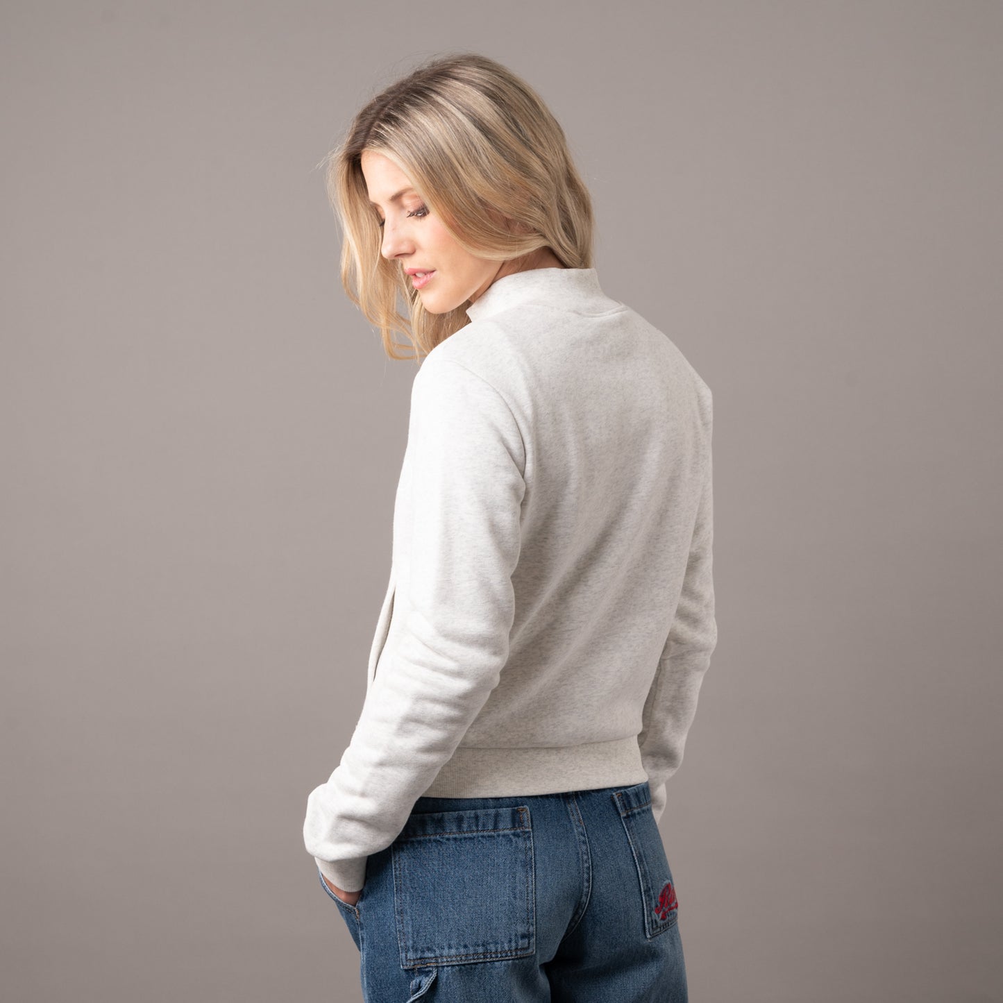 Campera Canguro Rusty Trailer Trash Skimmer Ziphood Ld Grey Marle