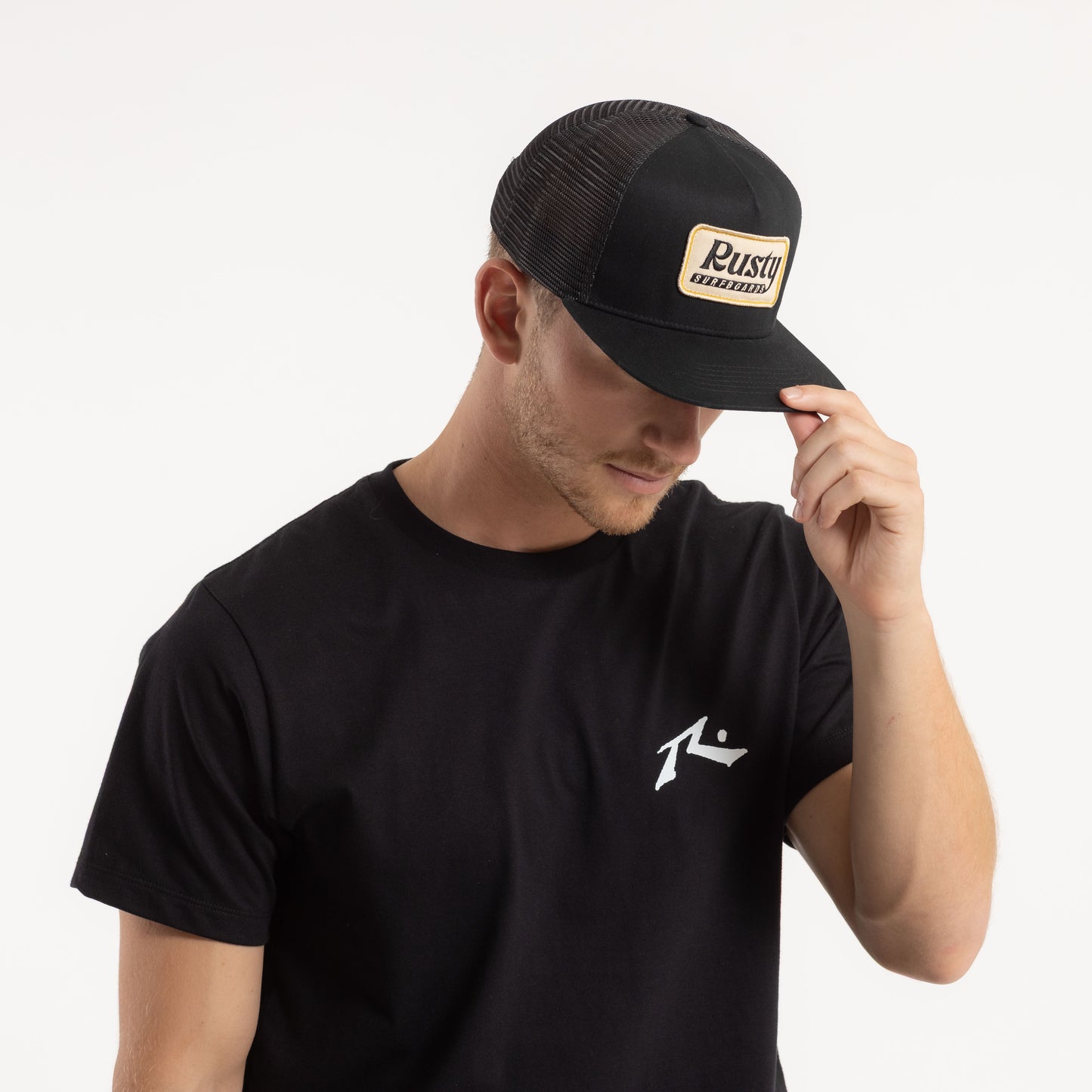 Gorra Rusty Tulsa Trucker Cap Black