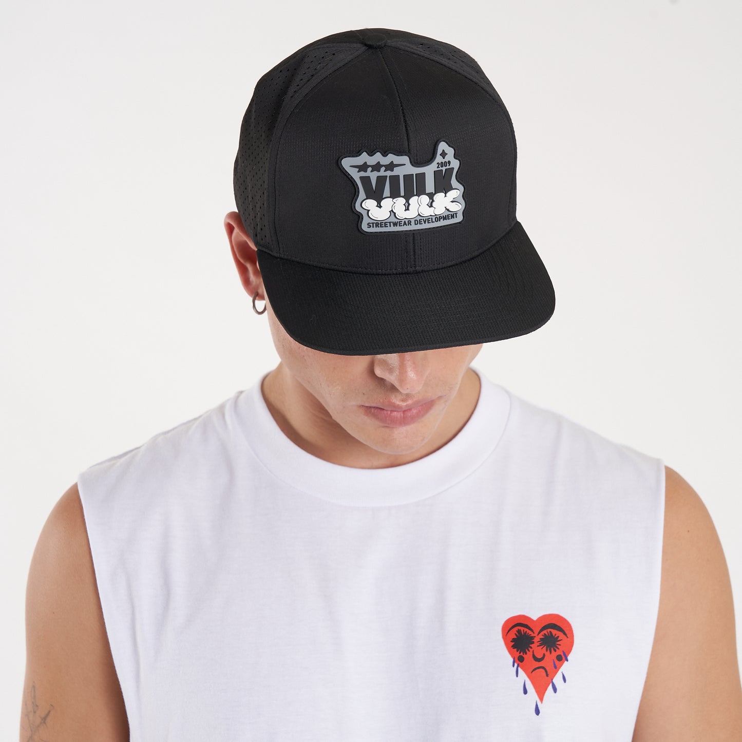 Gorra Vulk Buckley Flat Trucker Black