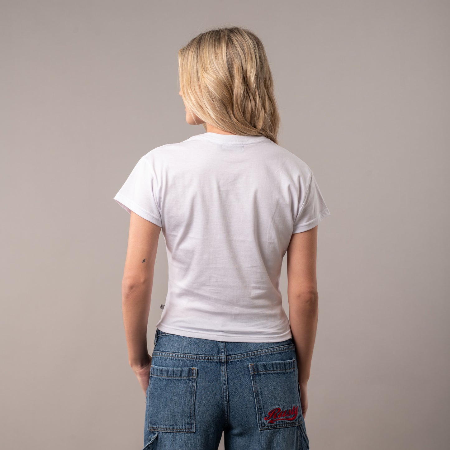 Remera Mc Rusty Wet Tech Skimmer Baby Tee Ld White