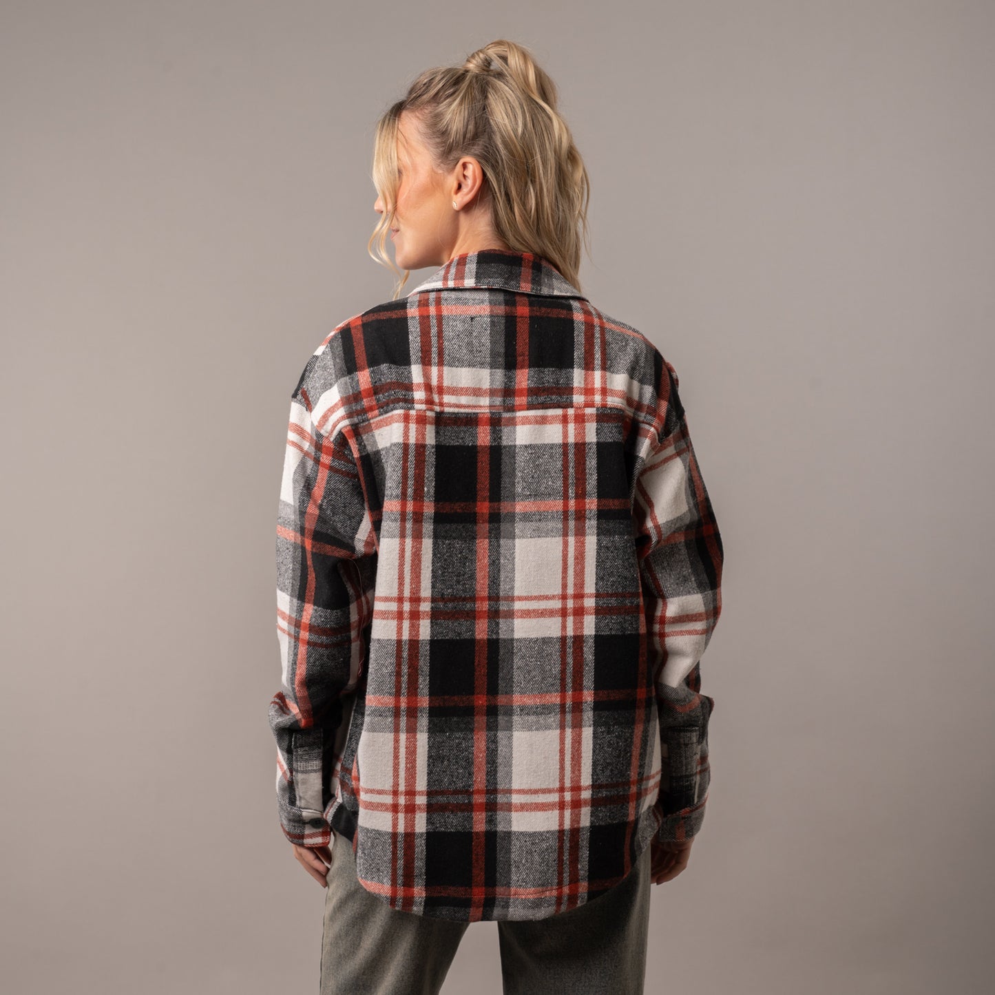 Camisa Ml Rusty Worldwide Oversize Flannel Shirt Ld Salsa