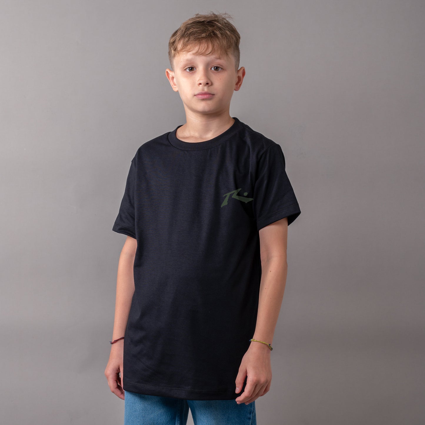 Remera Rusty Competition Jr Black/Military Green