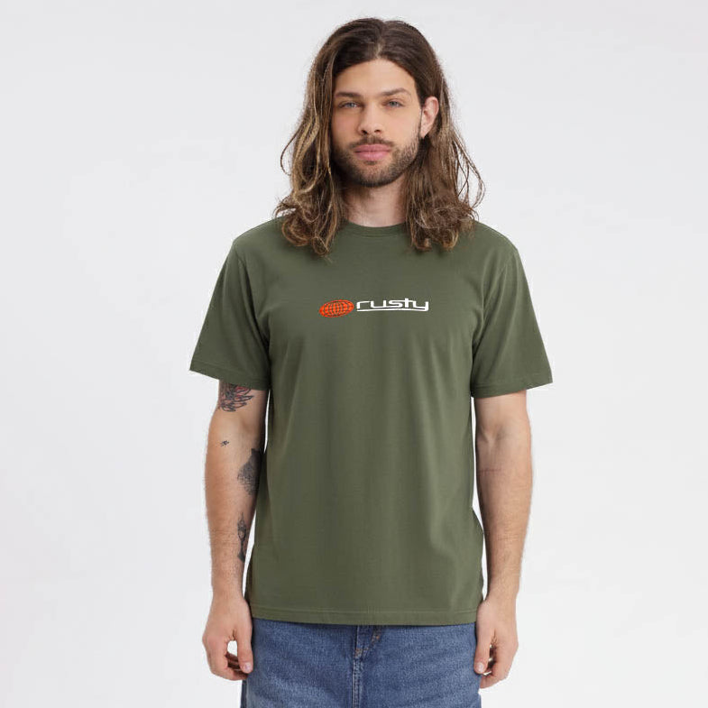 Remera Mc Rusty Global Confussion Tee Megabig Shadow Army
