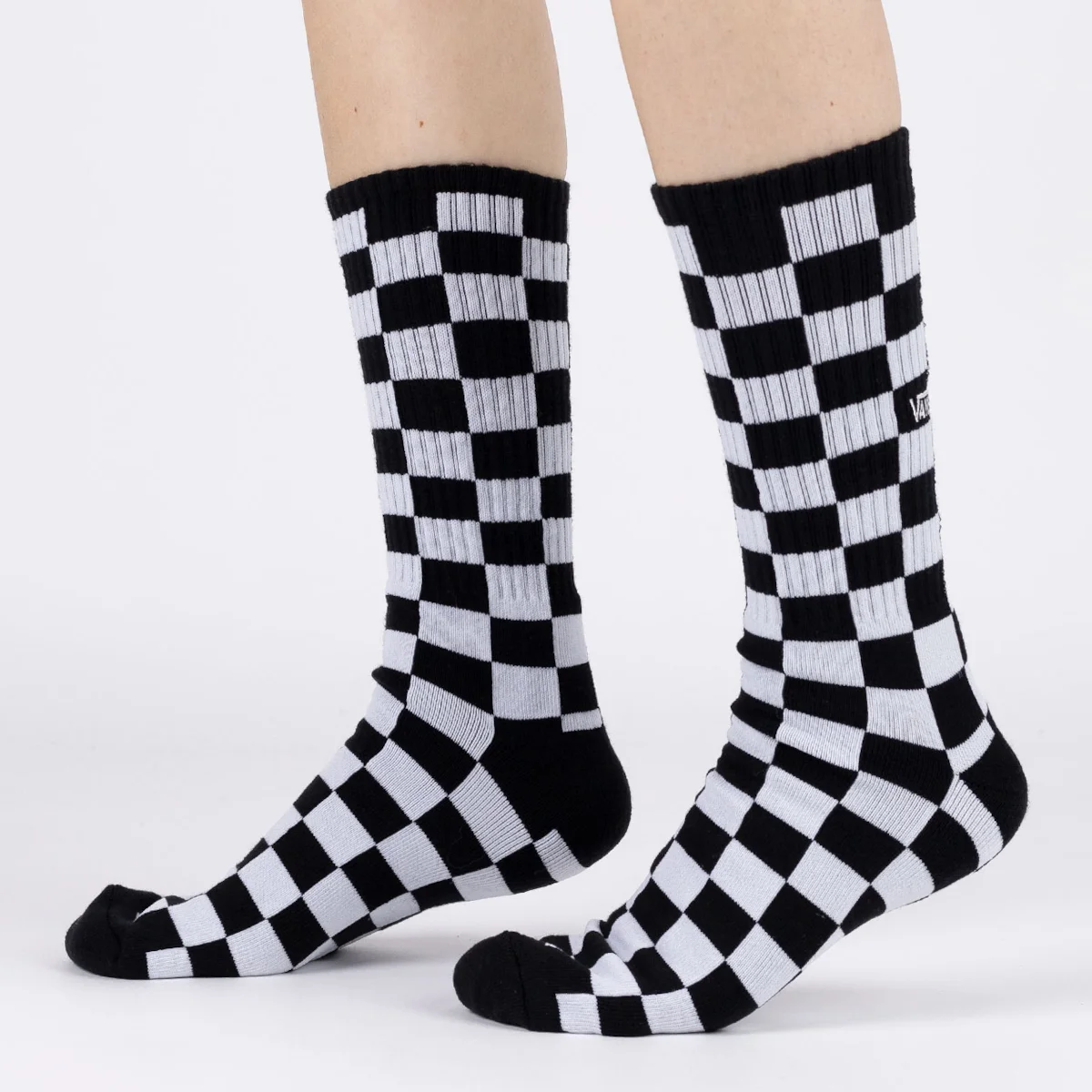 Medias Vans Checkerboard Crew Ii Blanco