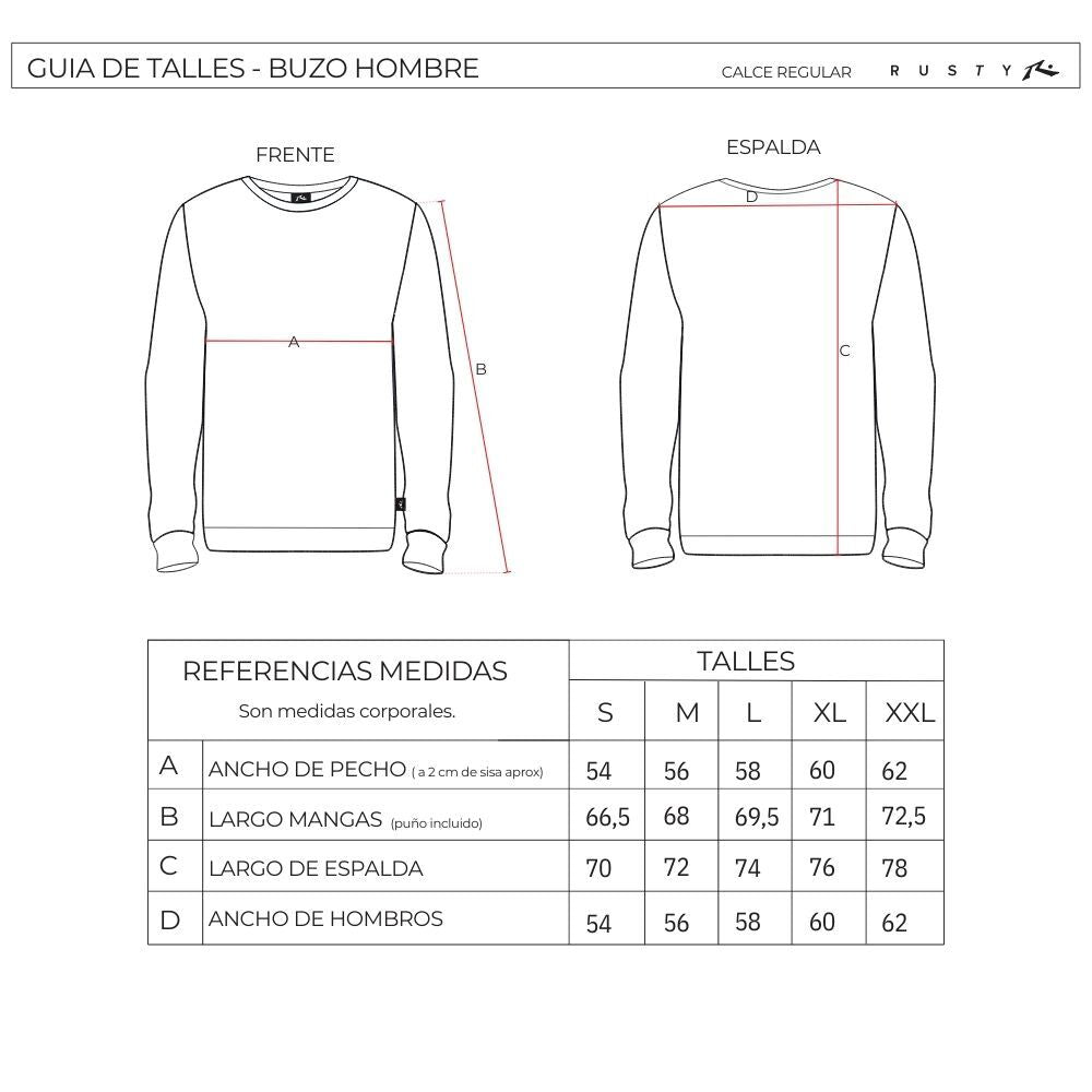 Buzo Rusty Acacias Polar 1/4 Button Crew