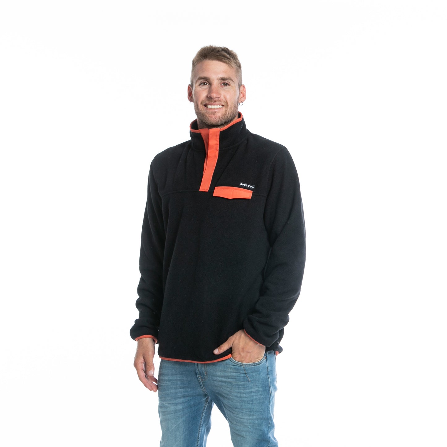 Buzo Rusty Acacias Polar 1/4 Button Crew
