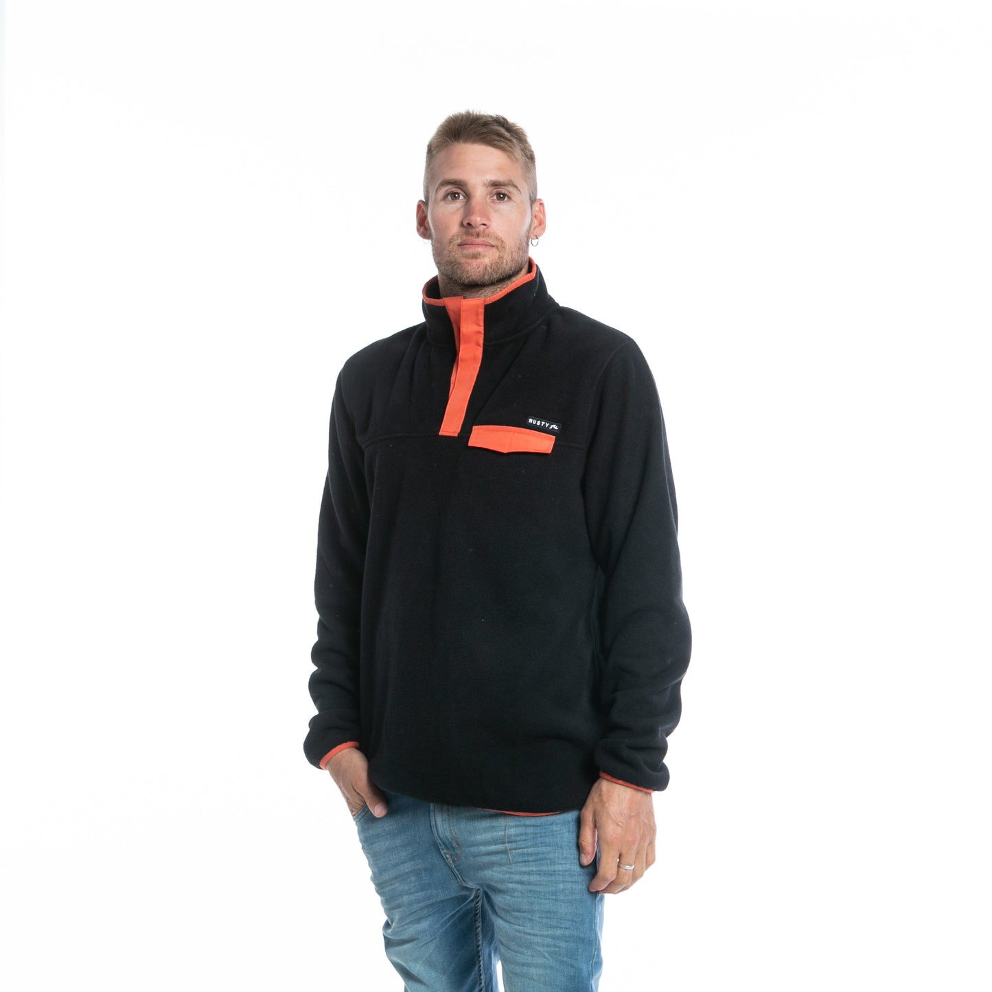 Buzo Rusty Acacias Polar 1/4 Button Crew