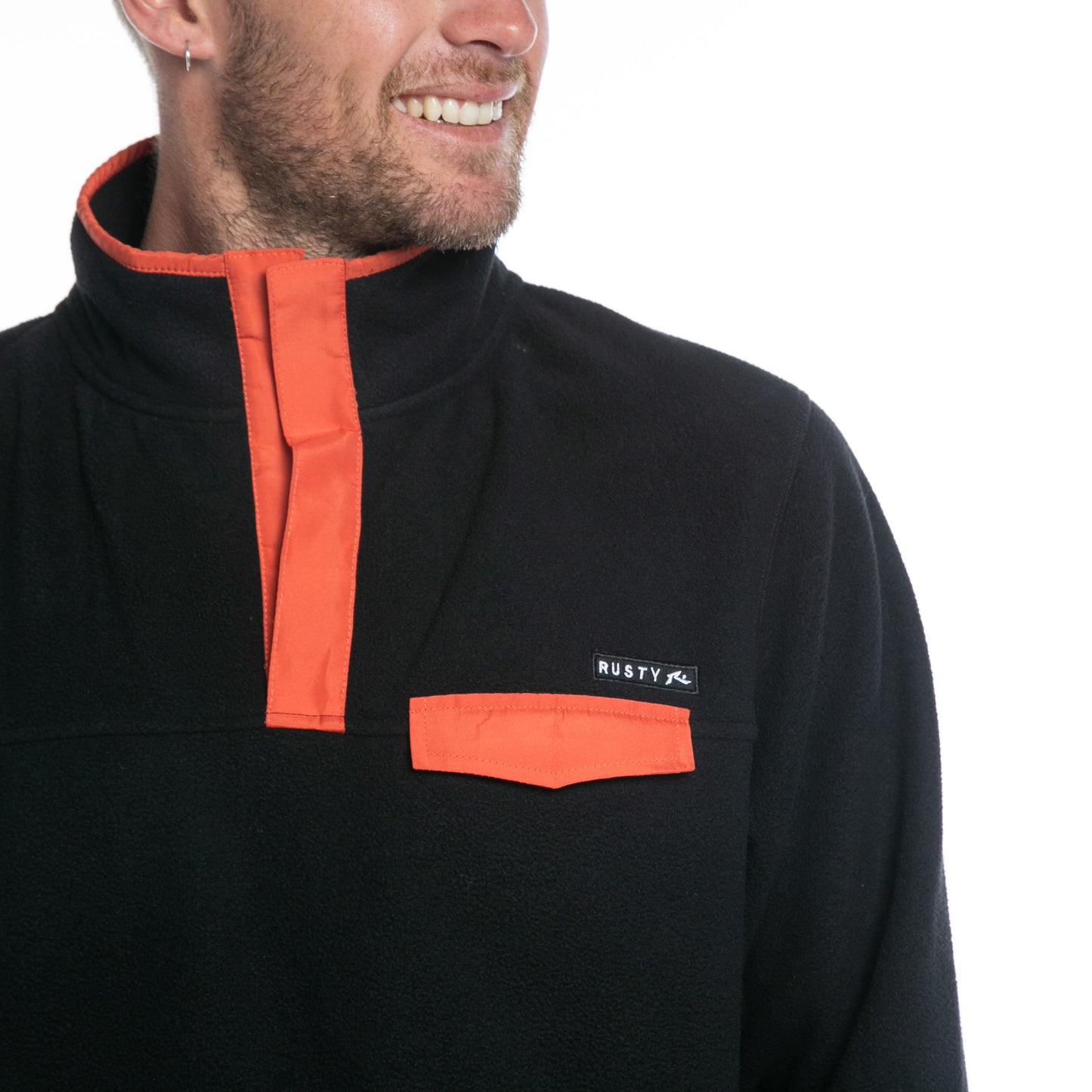 Buzo Rusty Acacias Polar 1/4 Button Crew