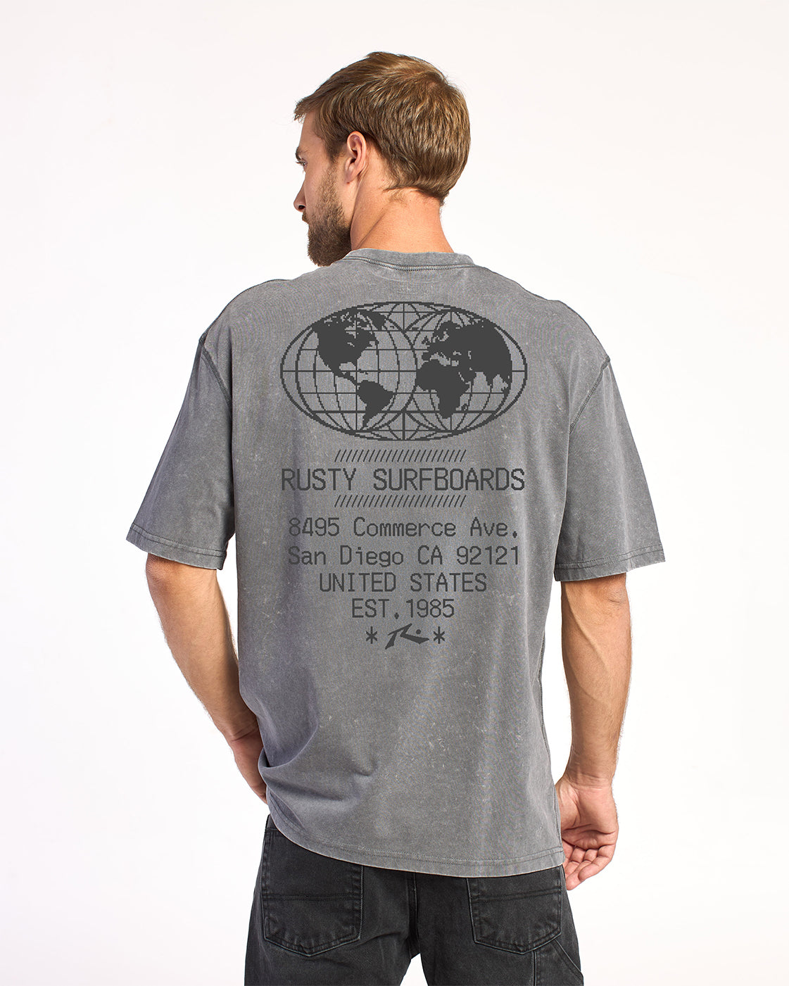 Remera Mc Rusty Ticket Tee Rx Process Grey