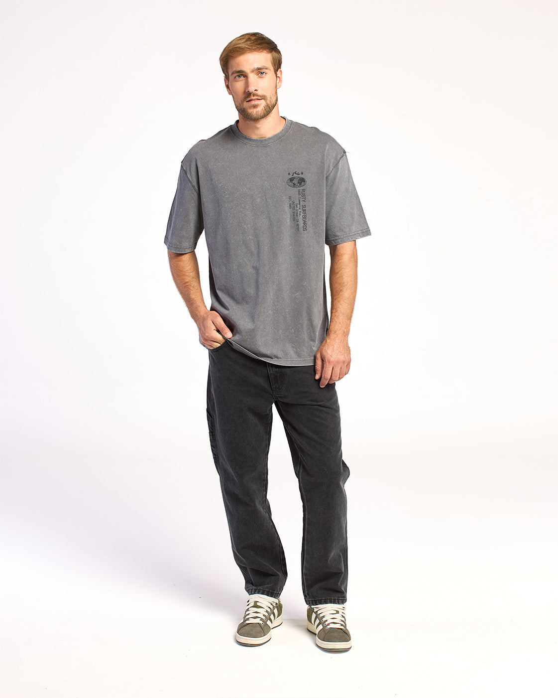 Remera Mc Rusty Ticket Tee Rx Process Grey