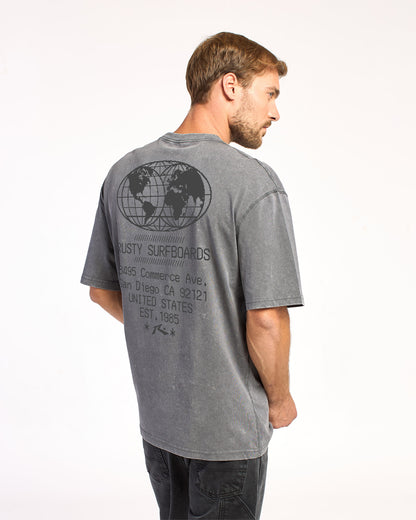 Remera Mc Rusty Ticket Tee Rx Process Grey