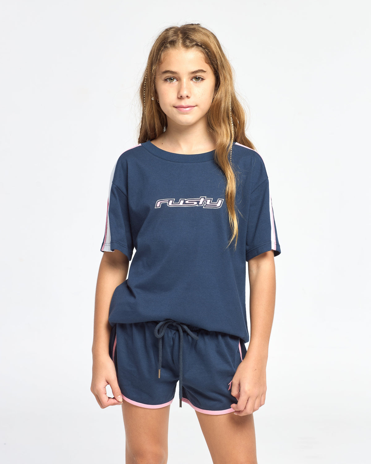 Remera Mc Rusty Mini Tammy Oversized Tee Girls Navy