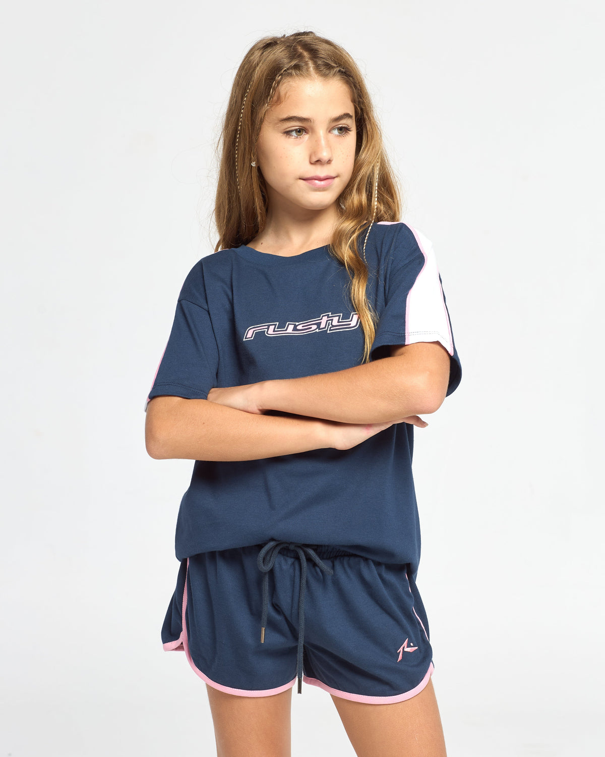 Remera Mc Rusty Mini Tammy Oversized Tee Girls Navy