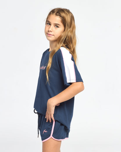 Remera Mc Rusty Mini Tammy Oversized Tee Girls Navy