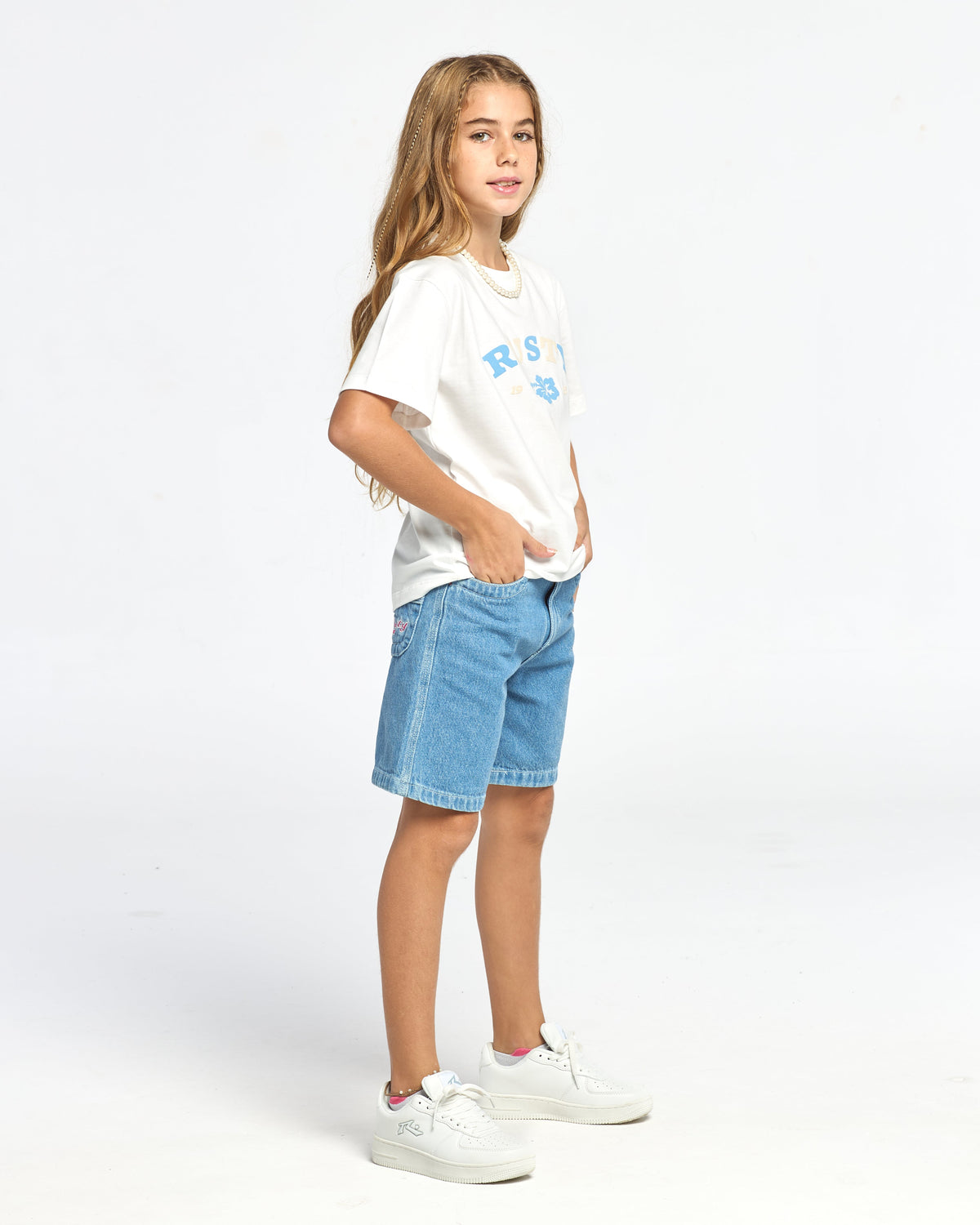 Remera Mc Rusty Loco Standard Tee Girls Ecru