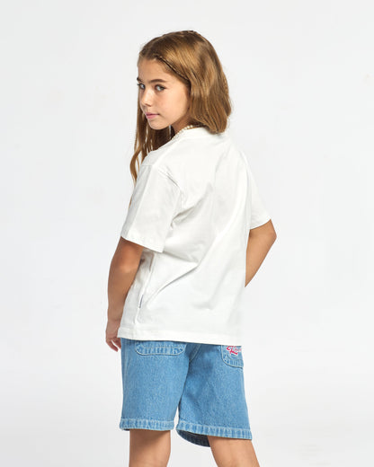 Remera Mc Rusty Loco Standard Tee Girls Ecru