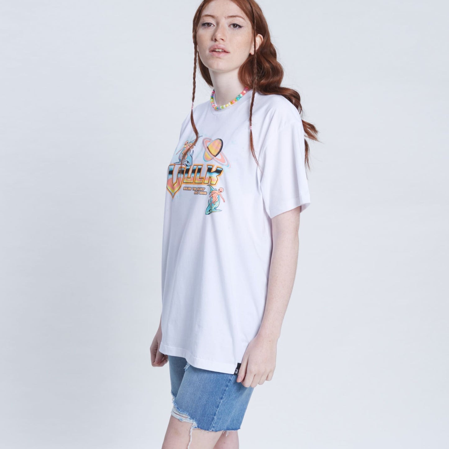 Remera Mc Vulk Aliens Tee White