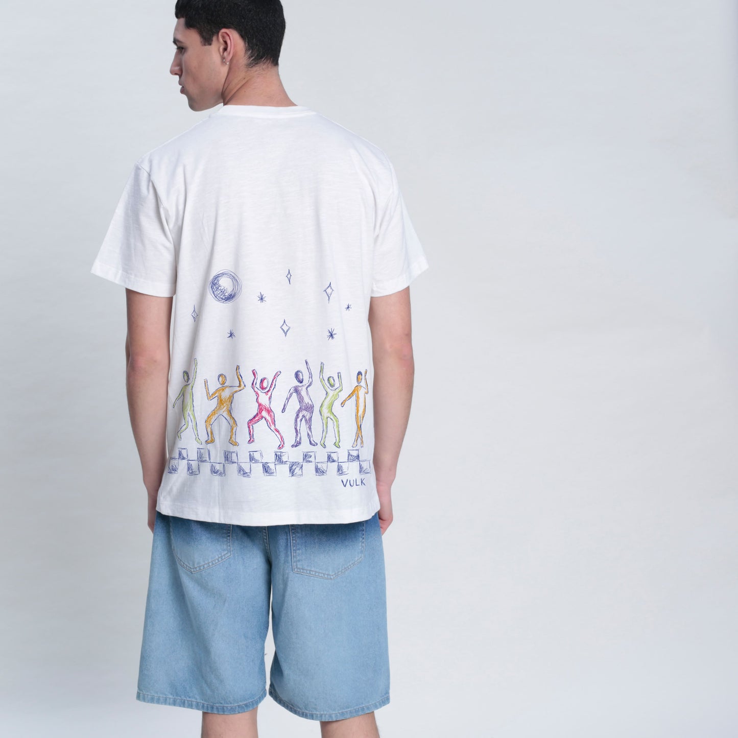 Remera Mc Vulk Disco Bic Tee Cream