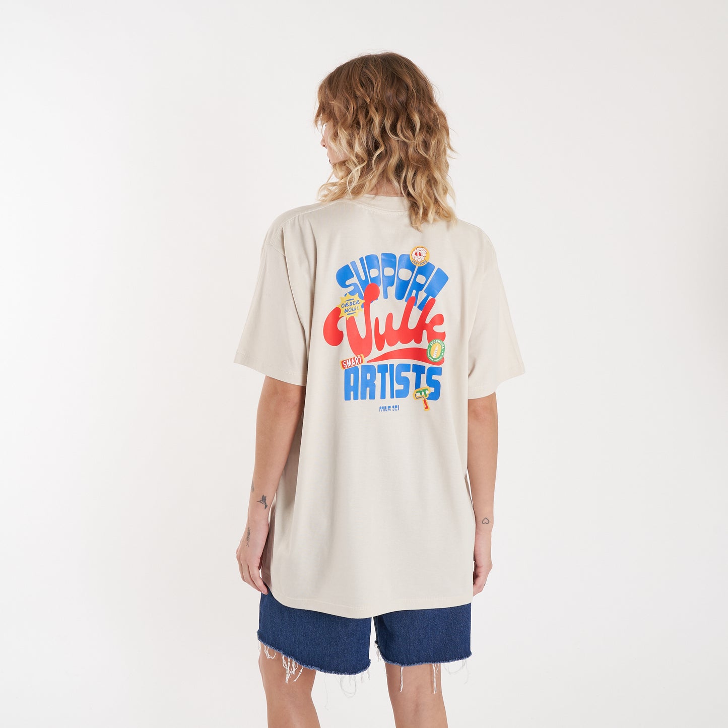 Remera Mc Vulk Support Tee Cream