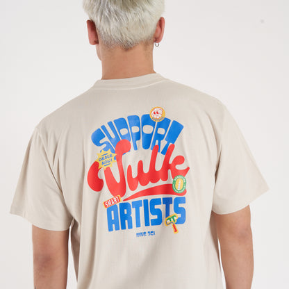 Remera Mc Vulk Support Tee Cream