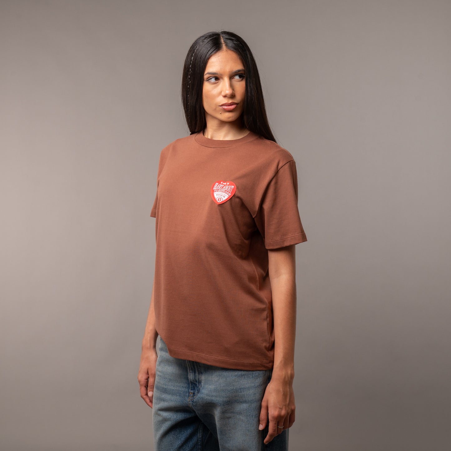 Remera Vulk Heart Brown