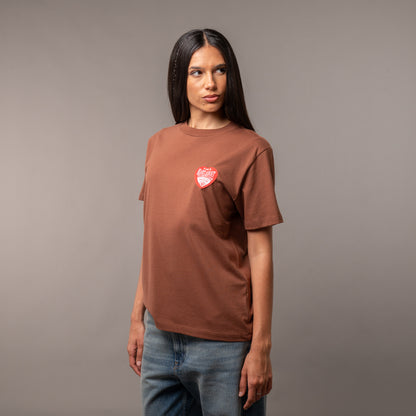 Remera Vulk Heart Brown