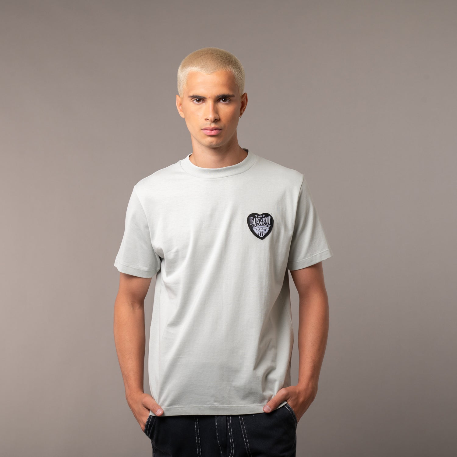 Remera Vulk Heart Grey