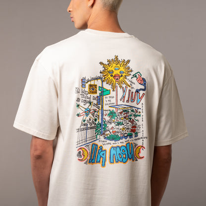 Remera Vulk Neon Pill Cream