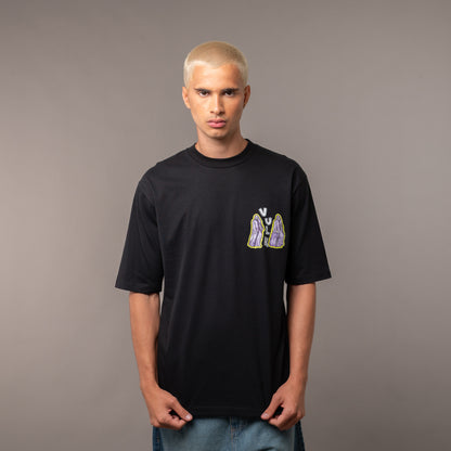 Remera Vulk Strokes Black