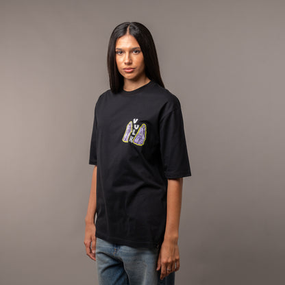 Remera Vulk Strokes Black