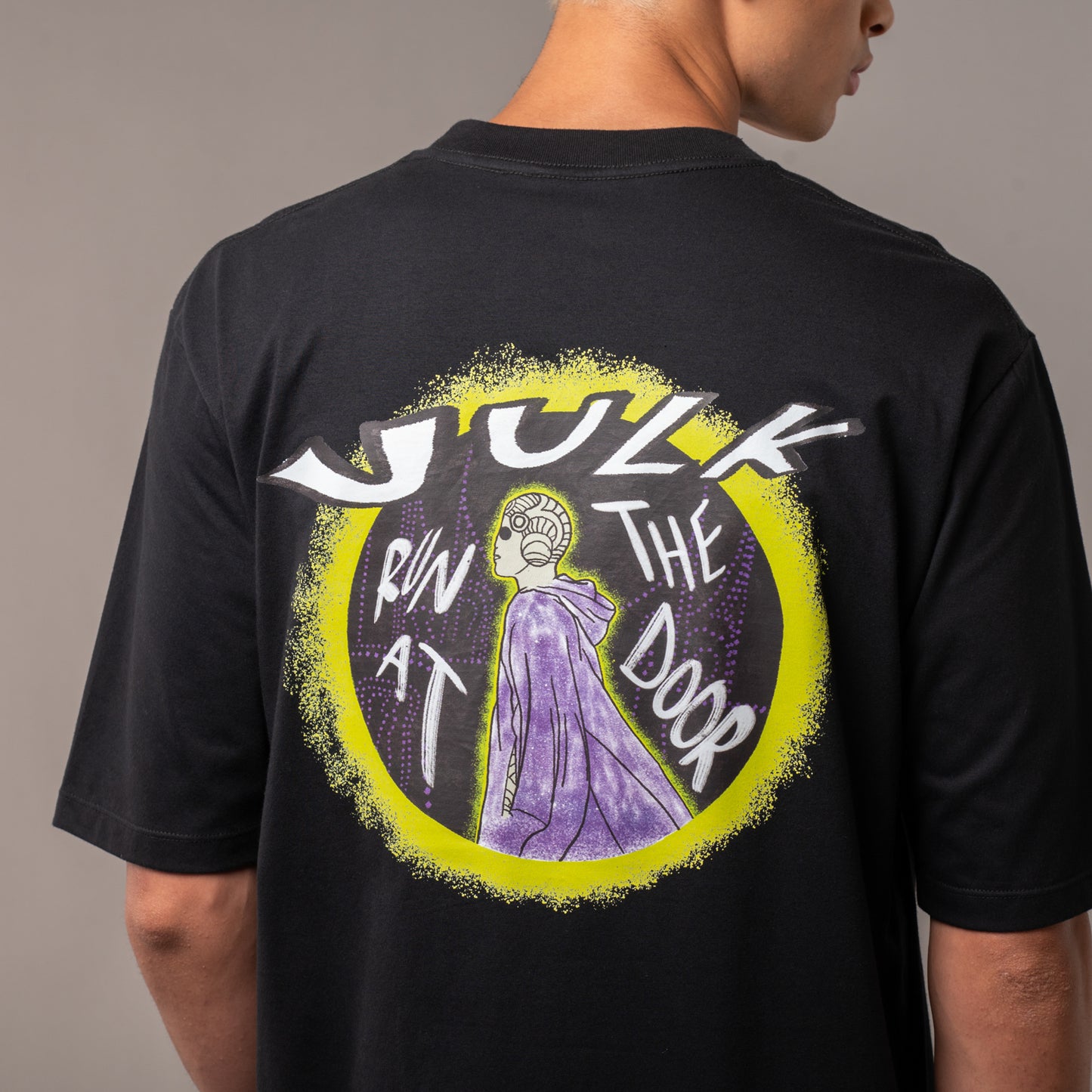 Remera Vulk Strokes Black