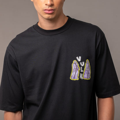 Remera Vulk Strokes Black
