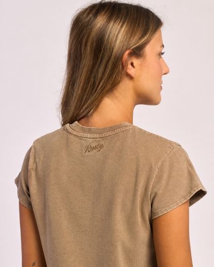 Remera Mc Rusty Sugar Process Tee Ld Taupe