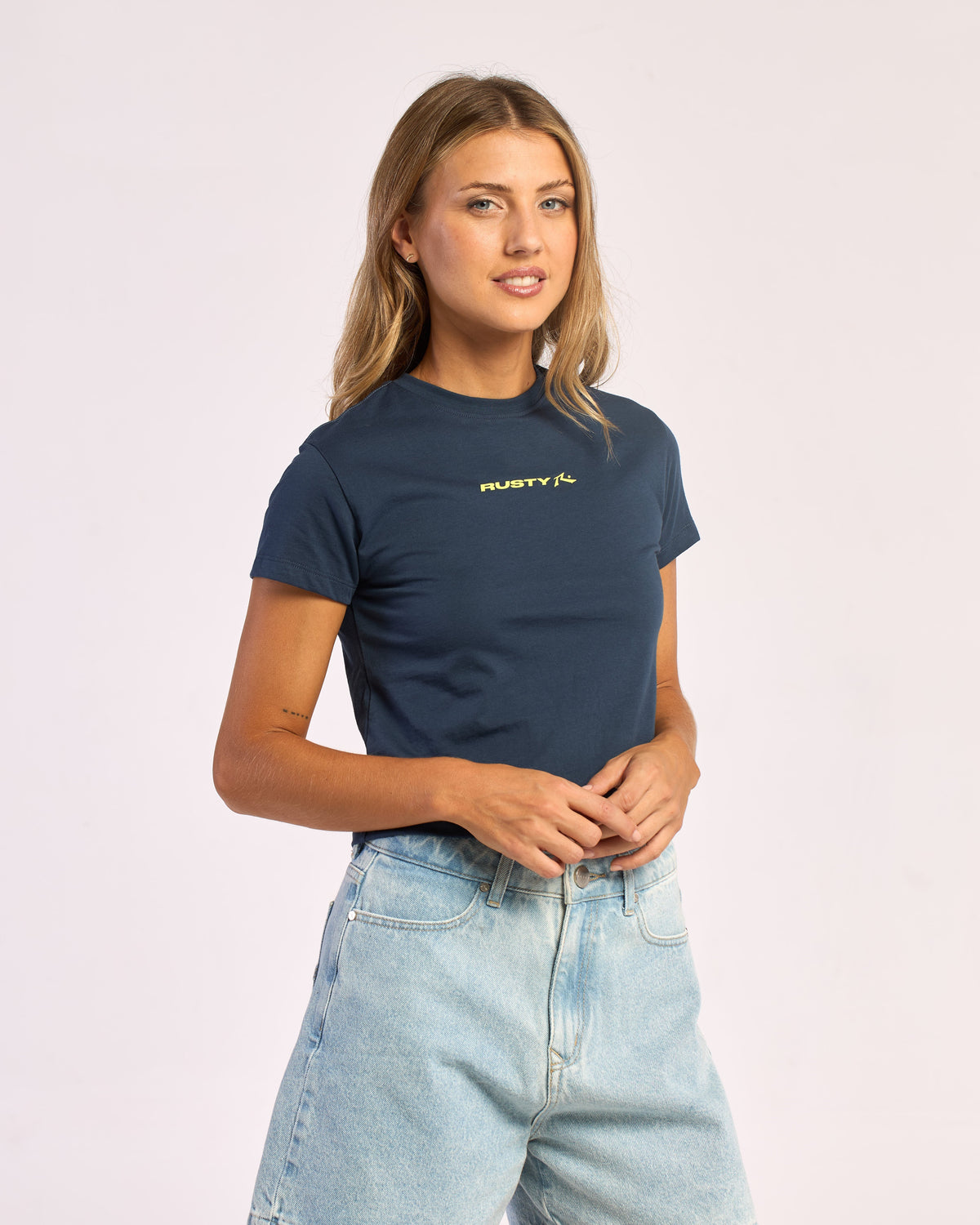 Remera Mc Rusty Essentials Relaxed Mini Tee 2.0 Ld Navy