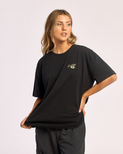 Remera Mc Rusty Jill Standard 4 Relaxed Fit Tee Ld Black