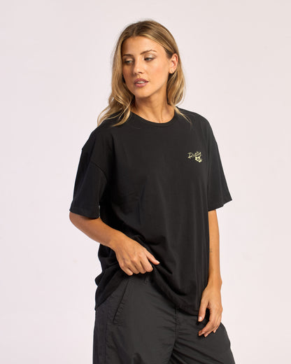 Remera Mc Rusty Jill Standard 4 Relaxed Fit Tee Ld Black