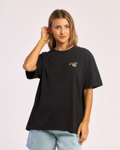 Remera Mc Rusty Jill Standard 4 Relaxed Fit Tee Ld Black
