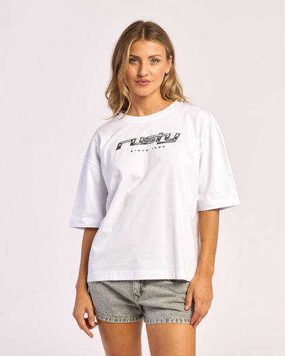 Remera Mc Rusty Metallic Rusty Boxy Tee Ld White