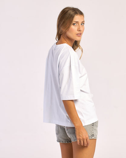 Remera Mc Rusty Metallic Rusty Boxy Tee Ld White