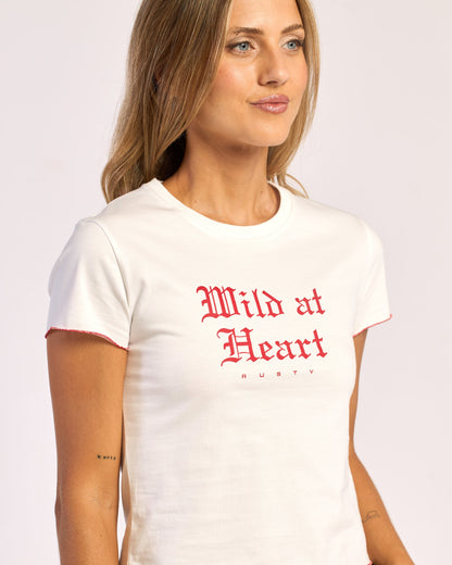 Remera Mc Rusty Wild At Heart Mini Tee Ld Ecru