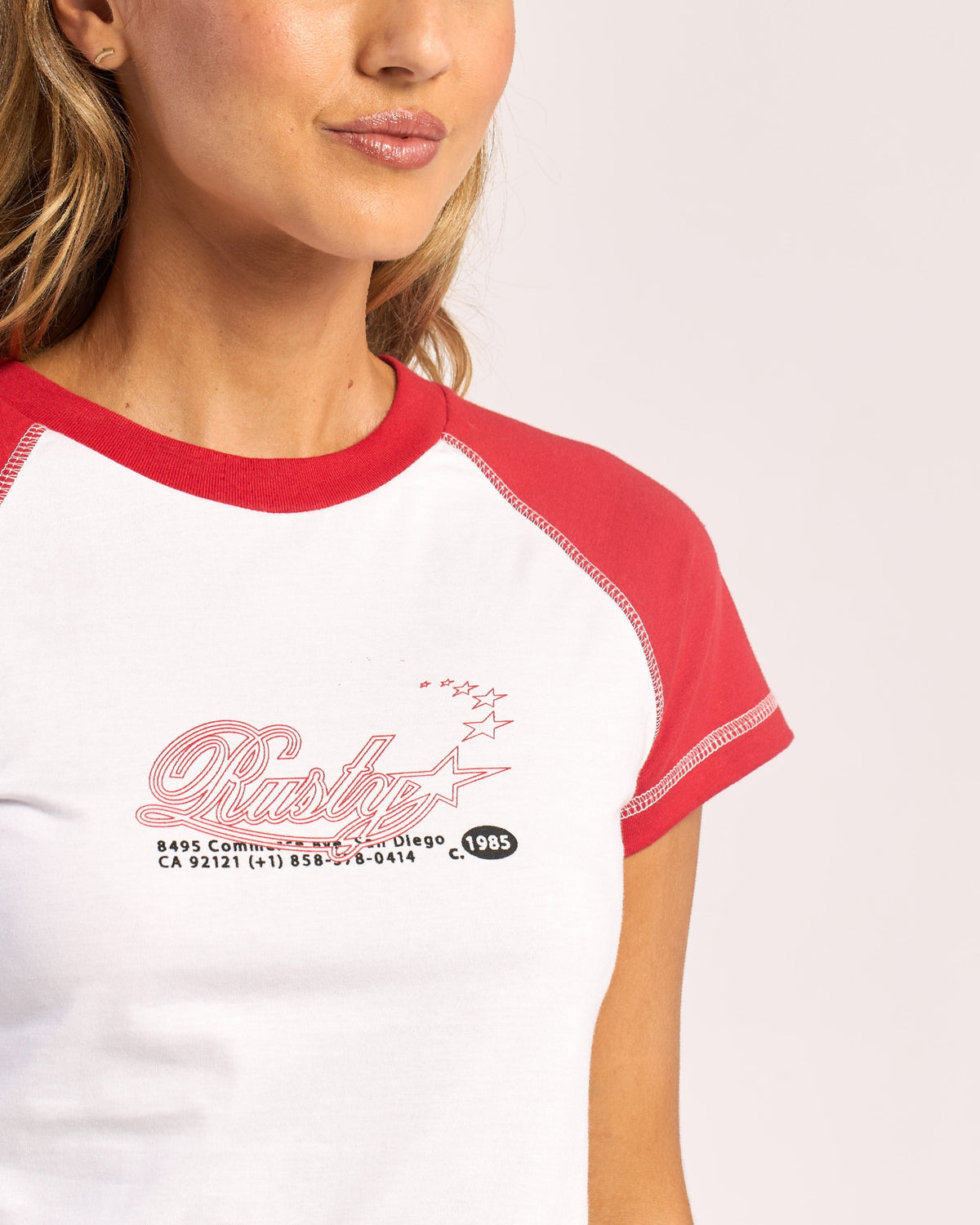 Remera Mc Rusty Out Of Practice Ranglan Tee Ld White