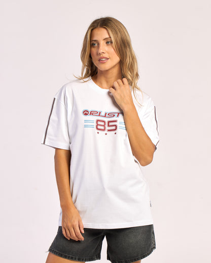 Remera Mc Rusty Wavers Tide Oversize Tee Ld White