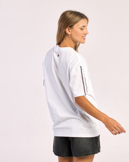 Remera Mc Rusty Wavers Tide Oversize Tee Ld White