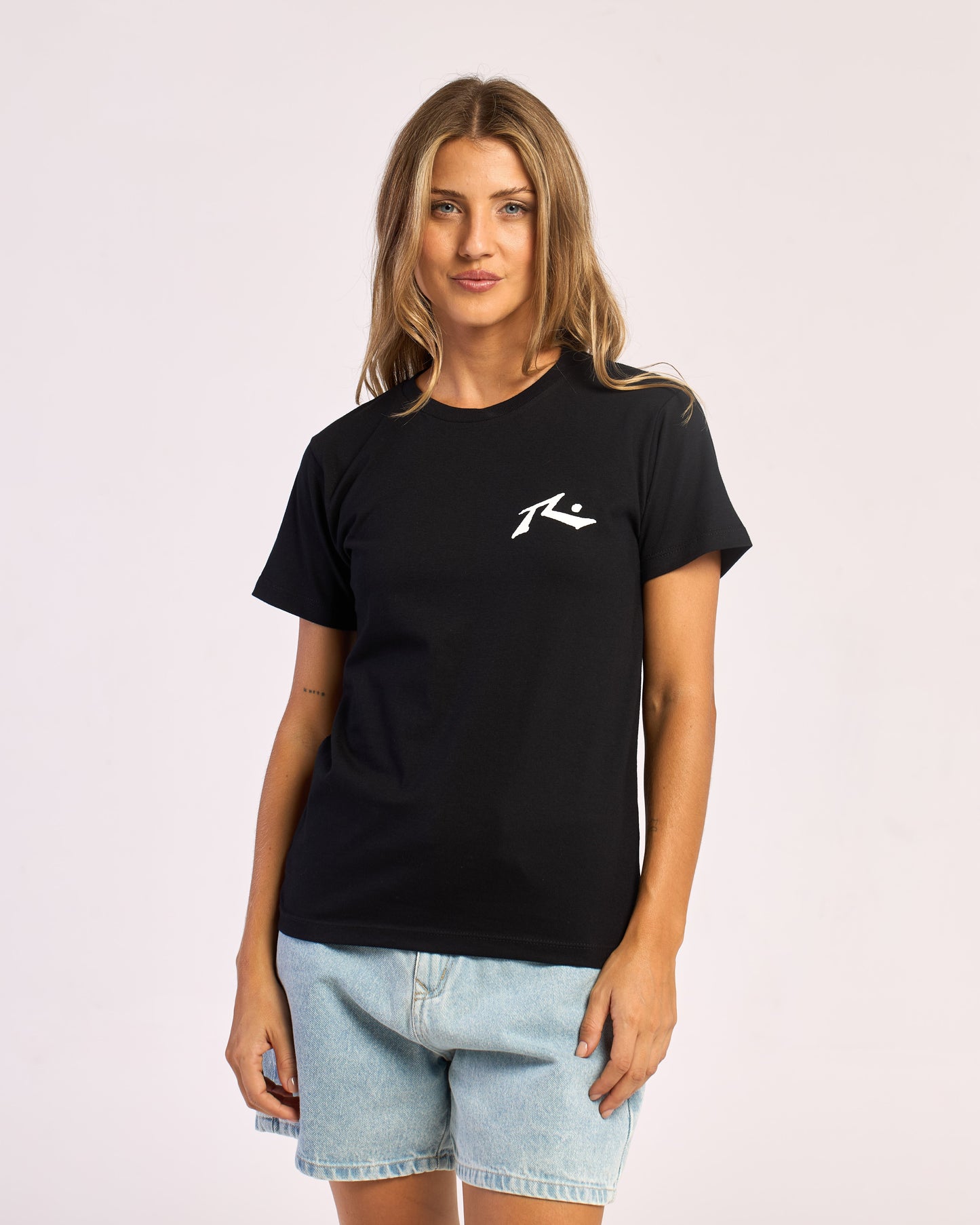 Remera Mujer Rusty Competition Negro