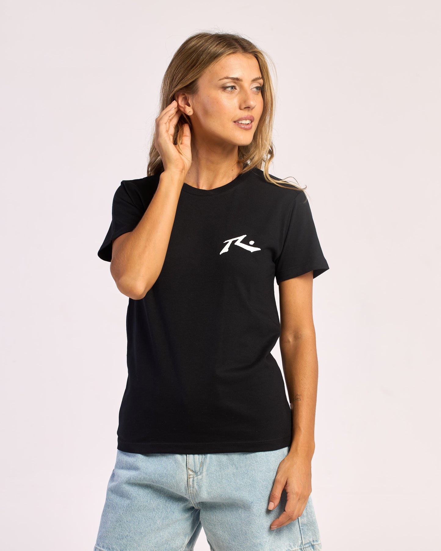 Remera Mujer Rusty Competition Negro