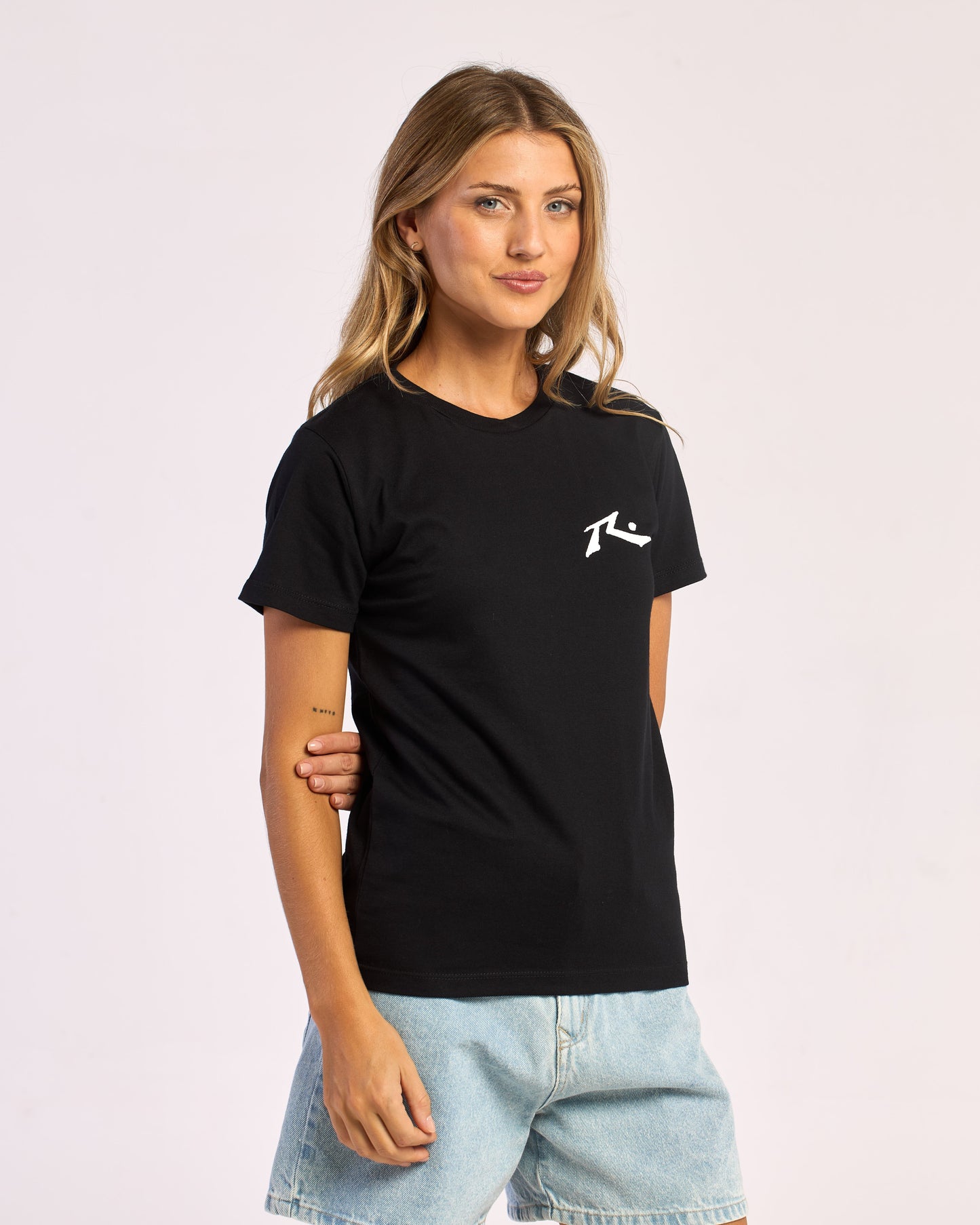 Remera Mujer Rusty Competition Negro