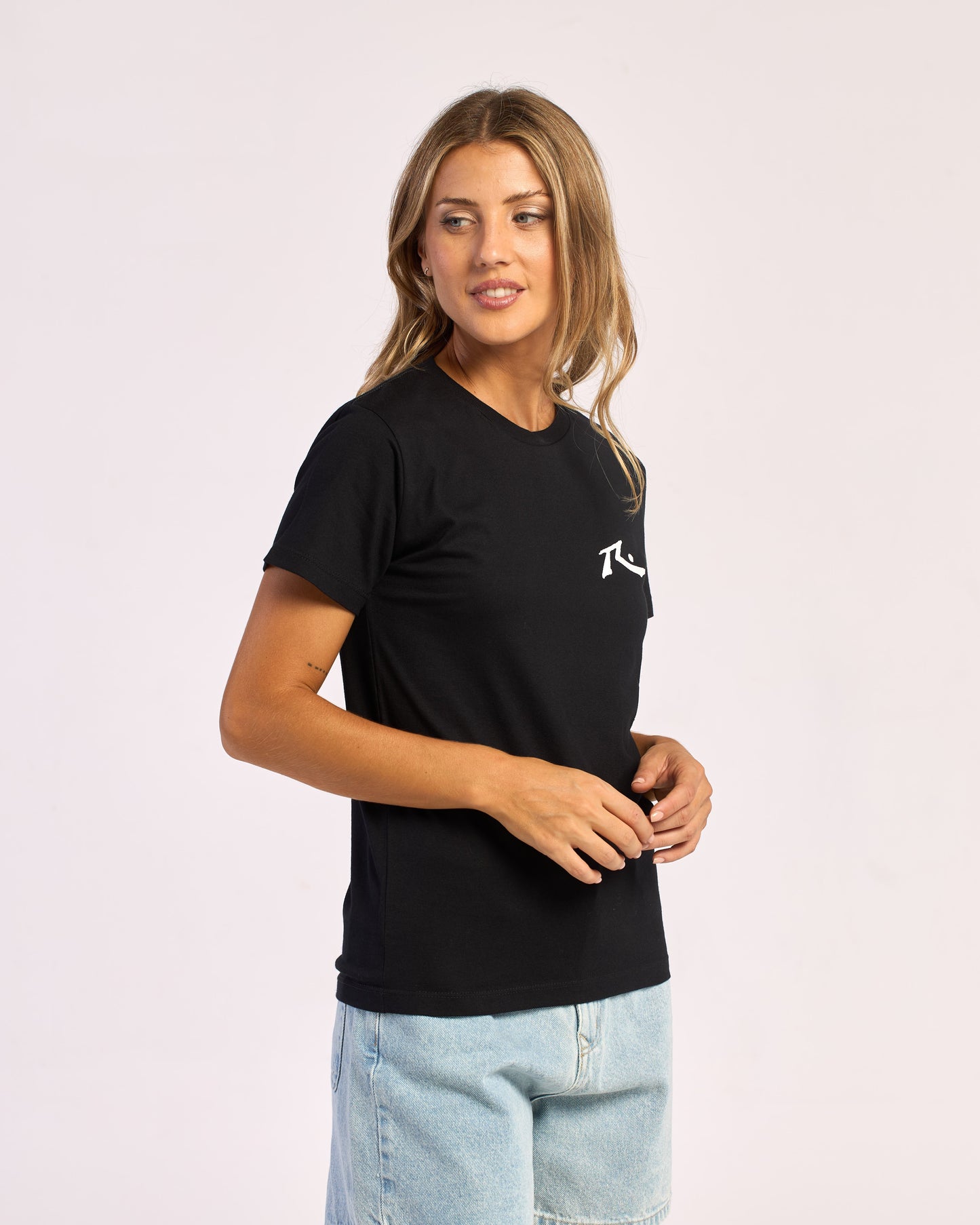 Remera Mujer Rusty Competition Negro