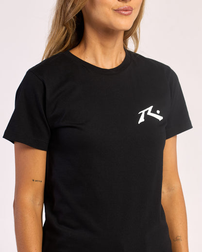 Remera Mujer Rusty Competition Negro