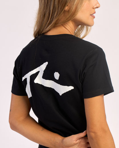 Remera Mujer Rusty Competition Negro
