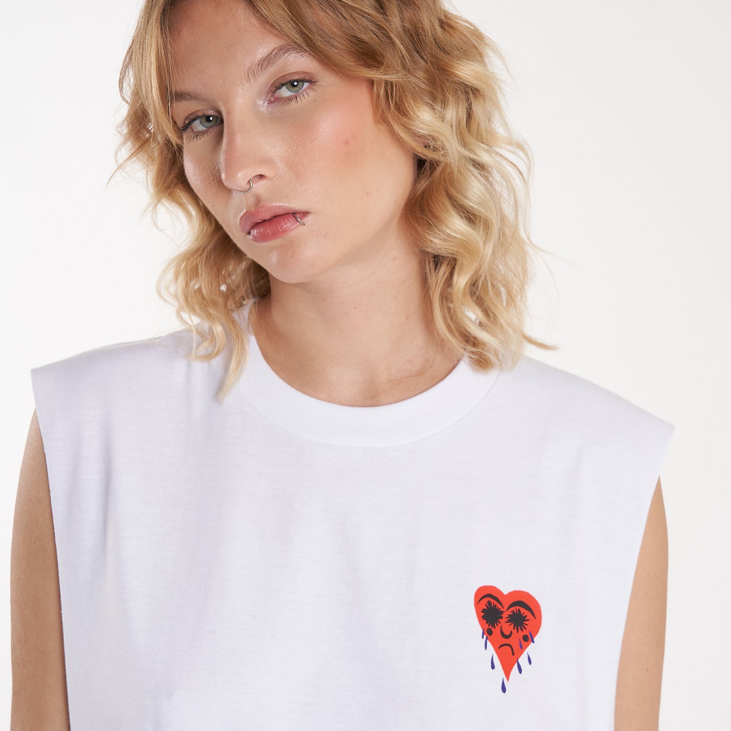 Musculosa Vulk Tears Muscle White